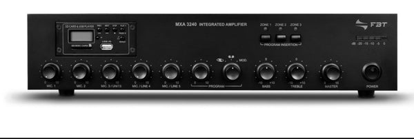FBT MXA3240 Integrated mixing amplifier - 240Wrms - Output for selected zones - 230V/115V - product image 1