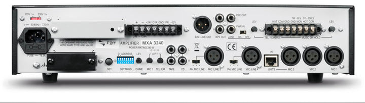 FBT MXA3240 Integrated mixing amplifier - 240Wrms - Output for selected zones - 230V/115V - product image 2