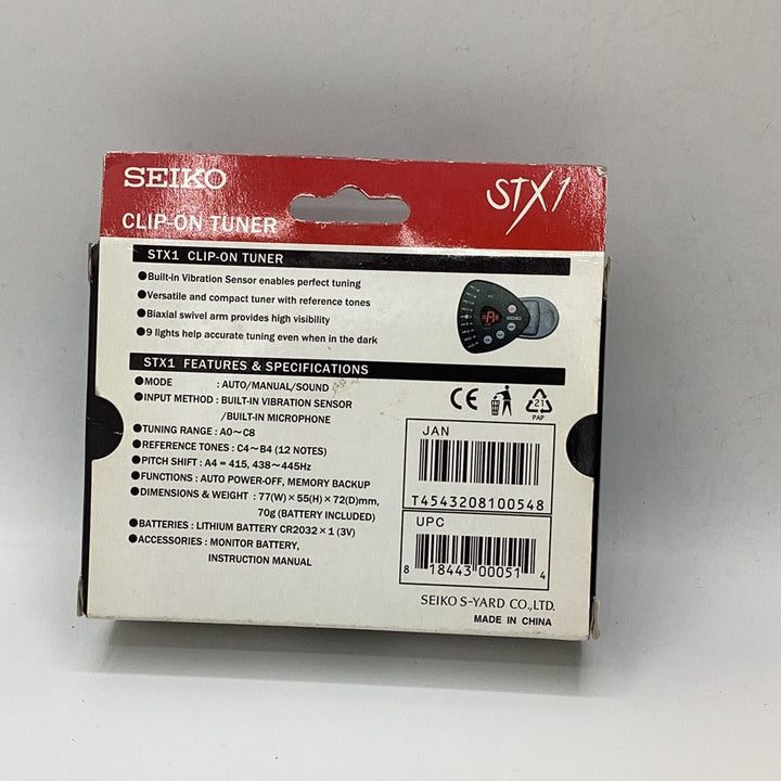 Seiko STX1 Clip - on Tuner - Ev - Entz Music