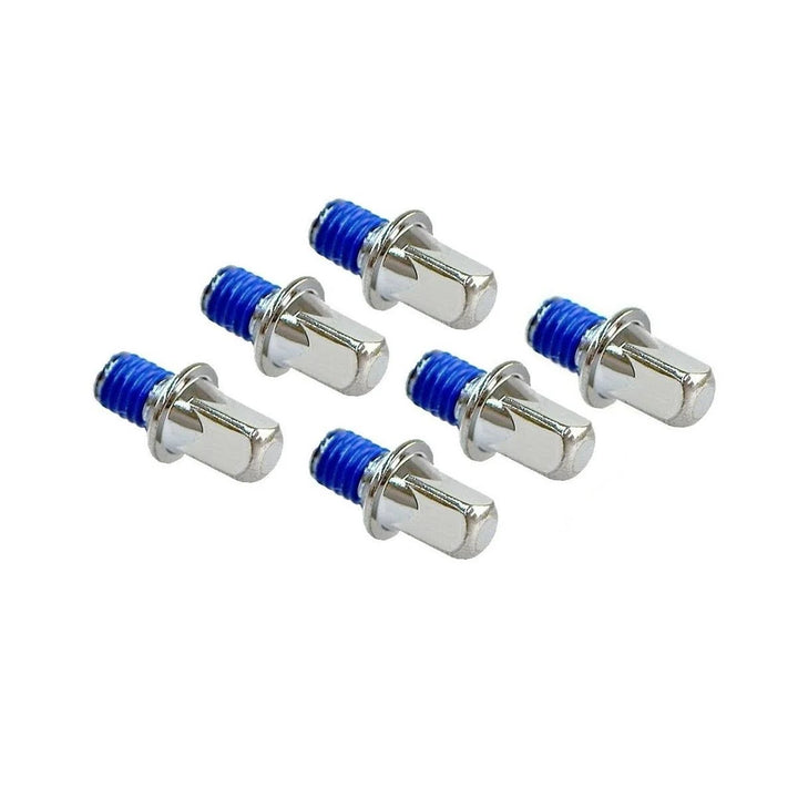 Close-up of Pearl KB-608D/6 chrome wing bolt for bass drum pedal

