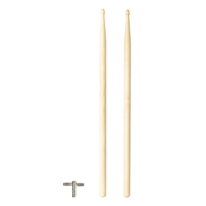 Stagg MATD - 1412 14" x 12" Marching Tenor Drum – White with Strap, Sticks & Drum Key - Ev - Entz Music