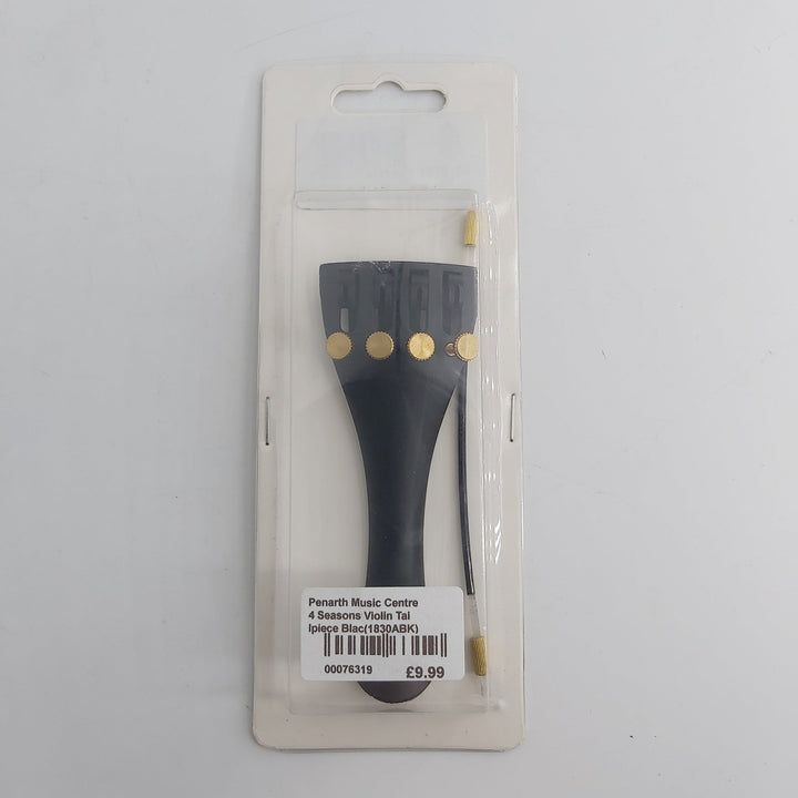 Stentor Four Seasons Black Alloy Violin Tailpiece 4/4 - Ev - Entz Music