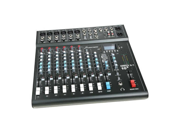 Studiomaster Club XS 10+ 10 Channel Mixing Console with Bluetooth & DSP - Ev - Entz Music