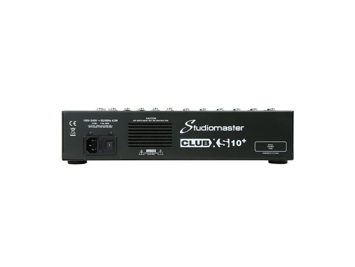 Studiomaster Club XS 10+ 10 Channel Mixing Console with Bluetooth & DSP - Ev - Entz Music