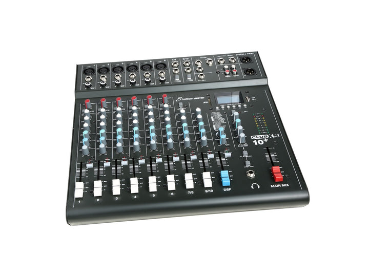 Studiomaster Club XS 10+ 10 Channel Mixing Console with Bluetooth & DSP Side