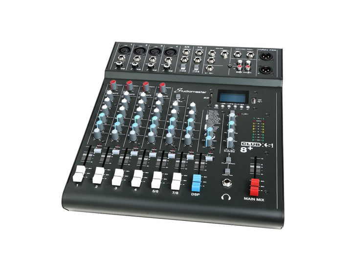 Studiomaster CLUB XS8+ 8 Channel Mixing Console with Bluetooth & DSP Side 2 