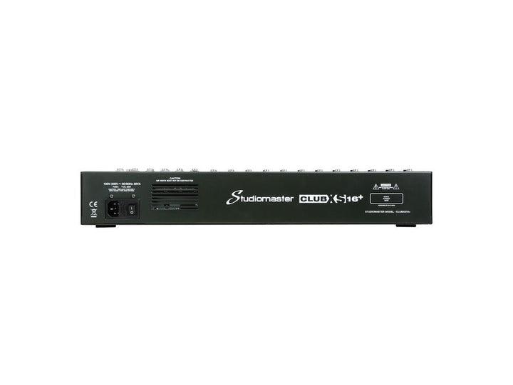 Studiomaster CLUB XS16+ 16 - Channel PA Mixer with Effects & Bluetooth - Ev - Entz Music