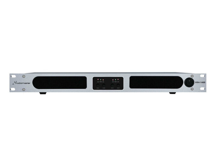 Studiomaster HX4 - 1400 Digital Power Amplifier - 4 x 595W, 1U Rack - Mount - Ev - Entz Music