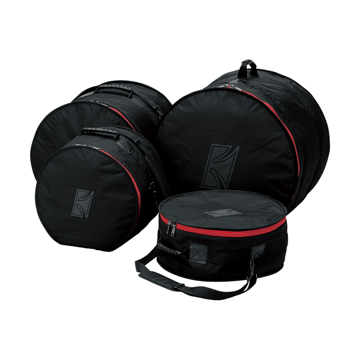 TAMA Standard Series Drum Bag Set DSS48S – Durable 4 - Piece Drum Bags for 18" Bass Drum, 12" Tom, 14" Floor Tom, and 14" Snare - Ev - Entz Music