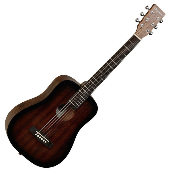 Tanglewood TWCR T Crossroads Travel Acoustic, Whiskey Barrel Burst Stain