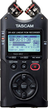 Tascam DR - 40X 4 - Channel Portable Handheld Field Recorder with USB Interface for Musicians, Filmmakers, and Podcasters - Ev - Entz Music