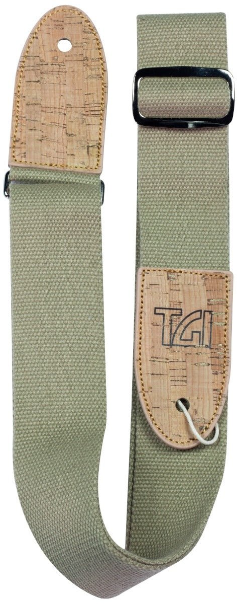 TGI Guitar Strap Woven Cotton Vegan - Natural - Ev - Entz Music