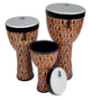 Toca Freestyle II Nesting Djembe Drums - Kente Cloth - 8" / 10" / 12" / SET - Ev - Entz Music