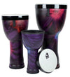 Toca Freestyle II Nesting Djembe Drums - Woodstock Purple - 8" / 10" / 12" / SET - Ev - Entz Music