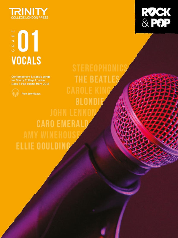 Trinity Rock & Pop 2018 Vocals Grade 1 - Ev - Entz Music
