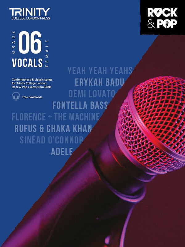 Trinity Rock & Pop 2018 Vocals Grade 6 Female - Ev - Entz Music