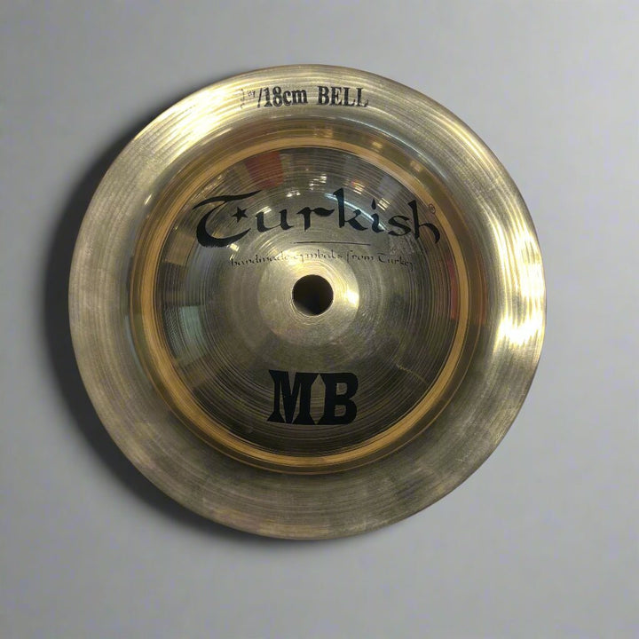 Turkish Cymbals 7" Mega Bell - Handcrafted B20 Alloy, Clear & Piercing Sound - Ev - Entz Music