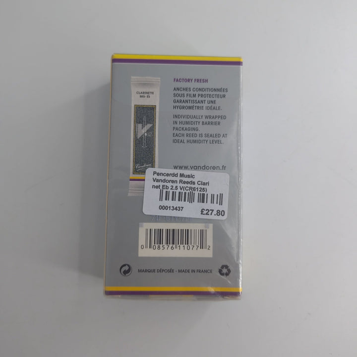 V12 Eb Clarinet Reed 2.5 - Ev - Entz Music