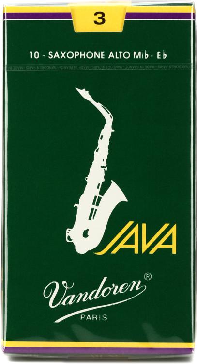 Vandoren Java 3 Alto Sax Reeds Box 10 - Ev - Entz Music