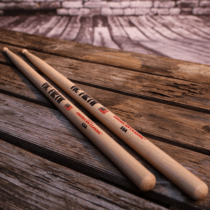 Vic Firth American Classic® 55A Drumsticks - Hickory Sticks with Medium Taper for Balanced Play - Ev - Entz Music