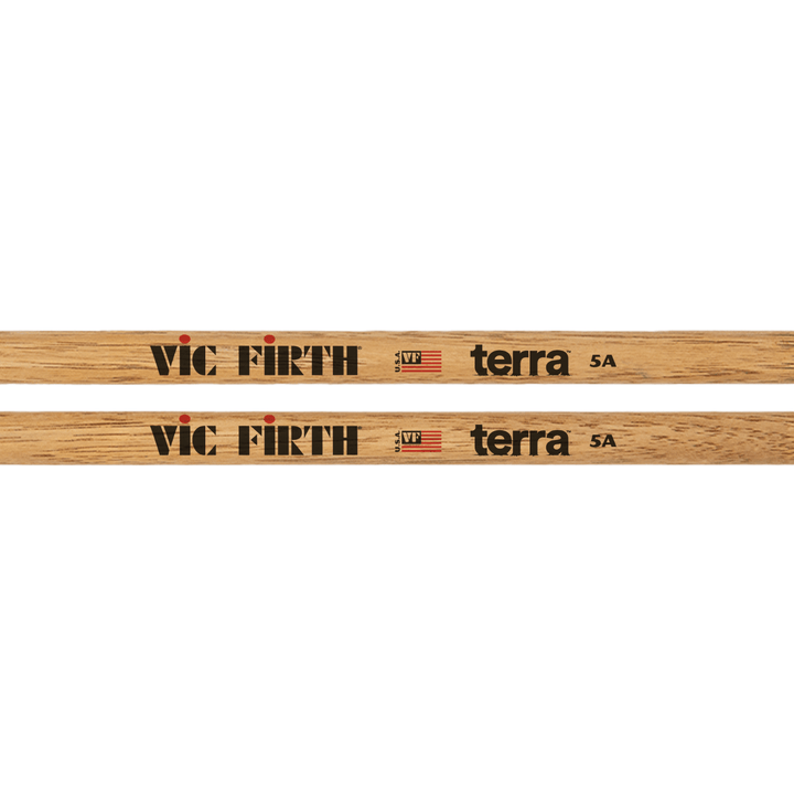 Vic Firth American Classic 5AT Terra Series Drumsticks – Unique Grain Finish for Versatile Play - Ev - Entz Music