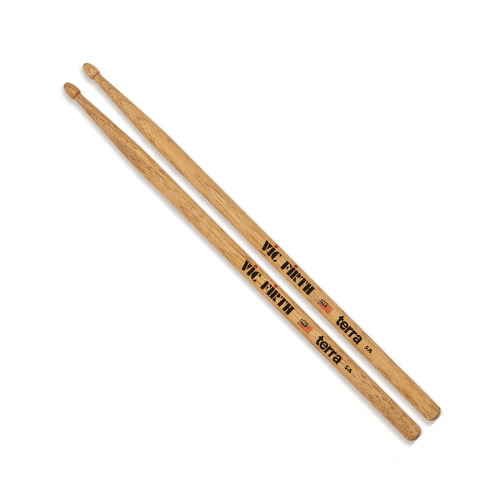 Vic Firth American Classic 5AT Terra Series Drumsticks – Unique Grain Finish for Versatile Play - Ev - Entz Music