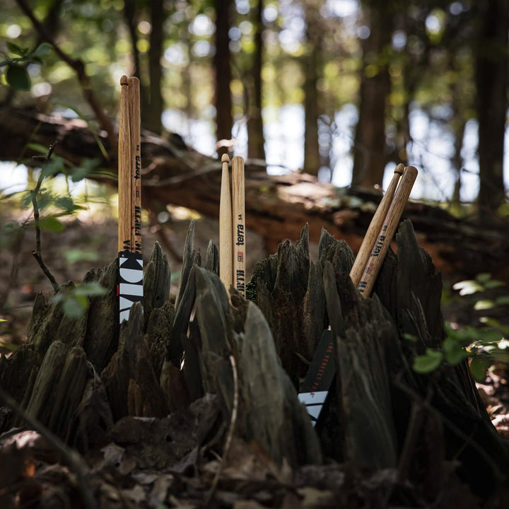 Vic Firth American Classic 5AT Terra Series Drumsticks – Unique Grain Finish for Versatile Play - Ev - Entz Music