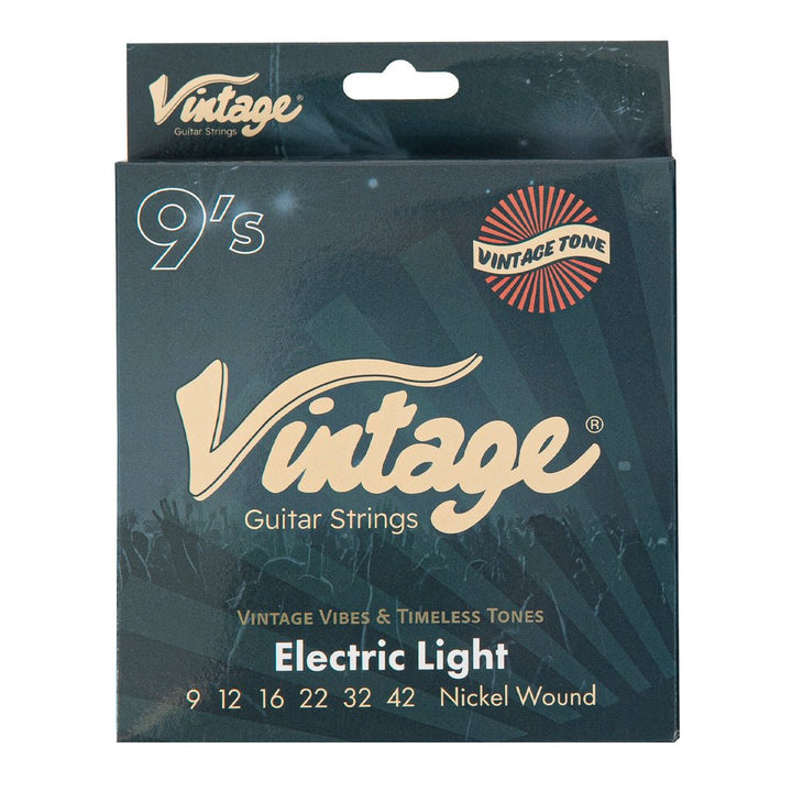 Vintage Electric Guitar String Set 09 - 42 – Nickel Wound Light Gauge Strings (VES0942) - Ev - Entz Music