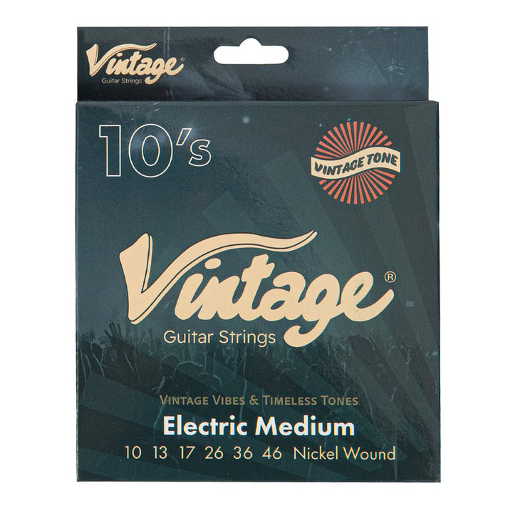 Vintage Electric Guitar String Set 10 - 46 – Nickel Wound Standard Light Gauge Strings (VES1046) - Ev - Entz Music