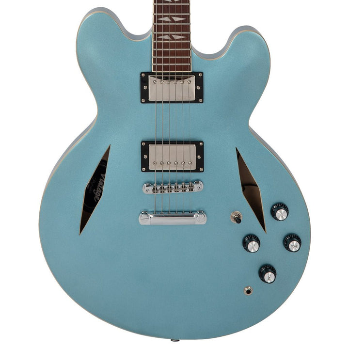 Vintage Gun Hill Blue VSA550 Reissued Semi Acoustic Guitar – Classic Tone, Premium Build - Ev - Entz Music
