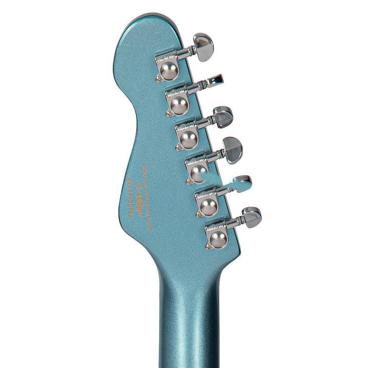 Vintage Gun Hill Blue VSA550 Reissued Semi Acoustic Guitar – Classic Tone, Premium Build - Ev - Entz Music