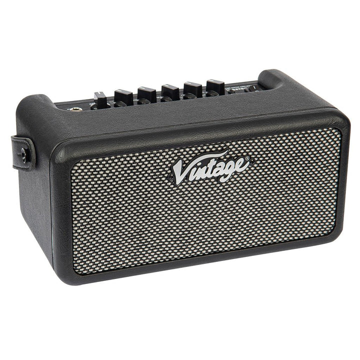 Vintage Retro 15w Guitar Amplifier with DSP Effects - 4 Built - in Effects, Adjustable Tone, USB Connectivity (Black) - Ev - Entz Music