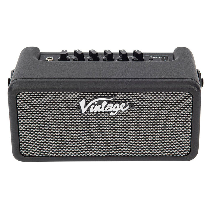 Vintage Retro 15w Guitar Amplifier with DSP Effects - 4 Built - in Effects, Adjustable Tone, USB Connectivity (Black) - Ev - Entz Music