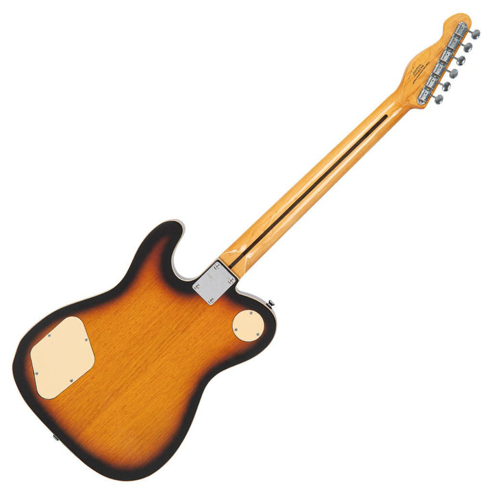 Vintage REVO Series 'Midline' Electric Guitar - Two - Tone Sunburst | Chambered Okoume Body with Neodymium Pickups - Ev - Entz Music