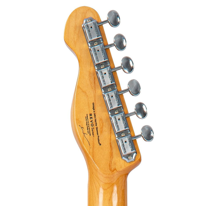 Vintage REVO Series 'Midline' Electric Guitar - Two - Tone Sunburst | Chambered Okoume Body with Neodymium Pickups - Ev - Entz Music