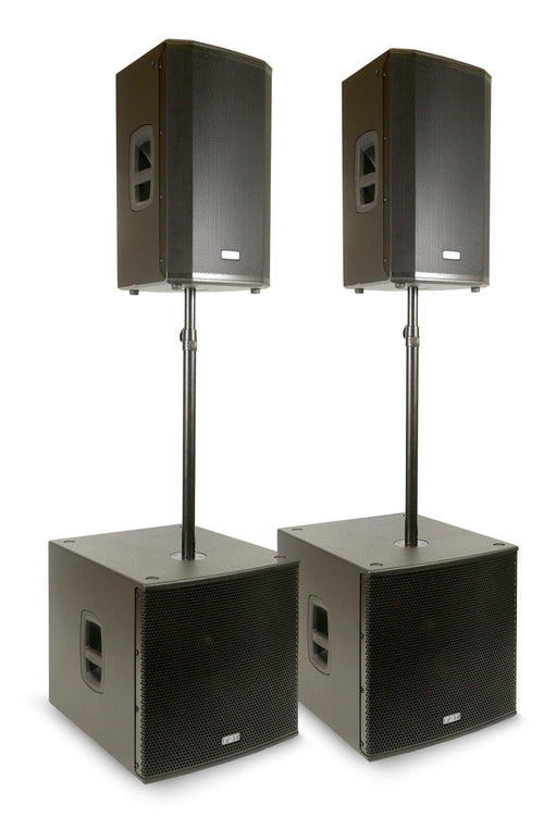 FBT VN4000 PA System - 4,200W RMS with Ventis 112A and Subline 118SA Speakers