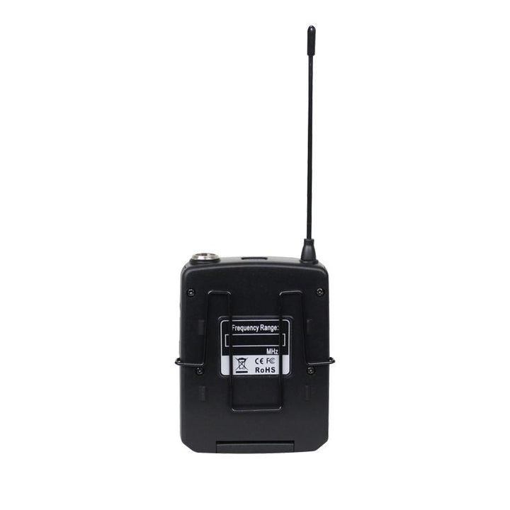 W Audio DQM 800 Series Belt Pack Kit - Transmitter with Beige Headset & Lavalier Microphones - Ev - Entz Music
