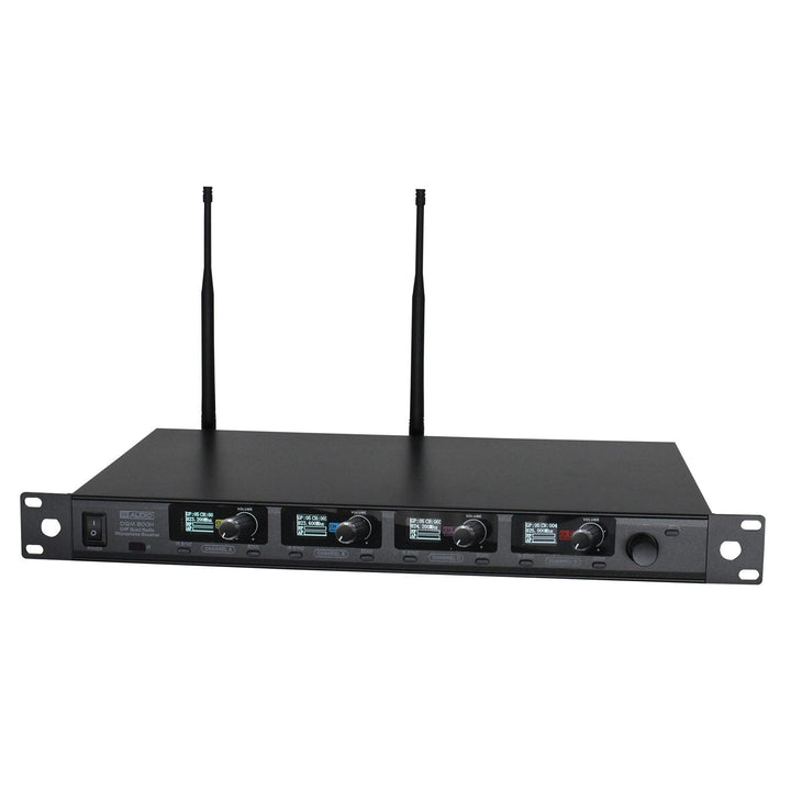W Audio DQM 800H Quad Handheld UHF Radio Microphone System (823Mhz - 865Mhz) - Professional Wireless Mic Set - Ev - Entz Music