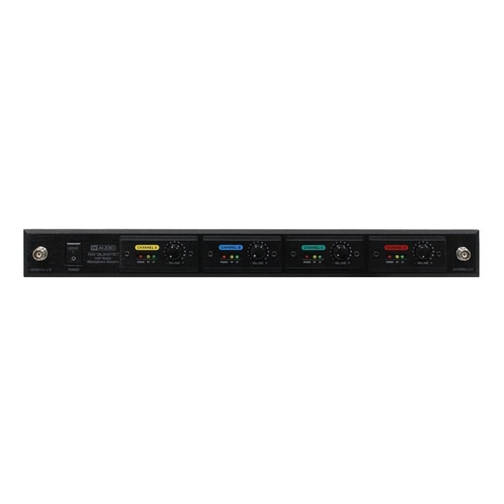 W Audio RM Quartet Handheld Radio Microphone System – Professional 4 - Channel Wireless System for Vocals & Presentations - Ev - Entz Music