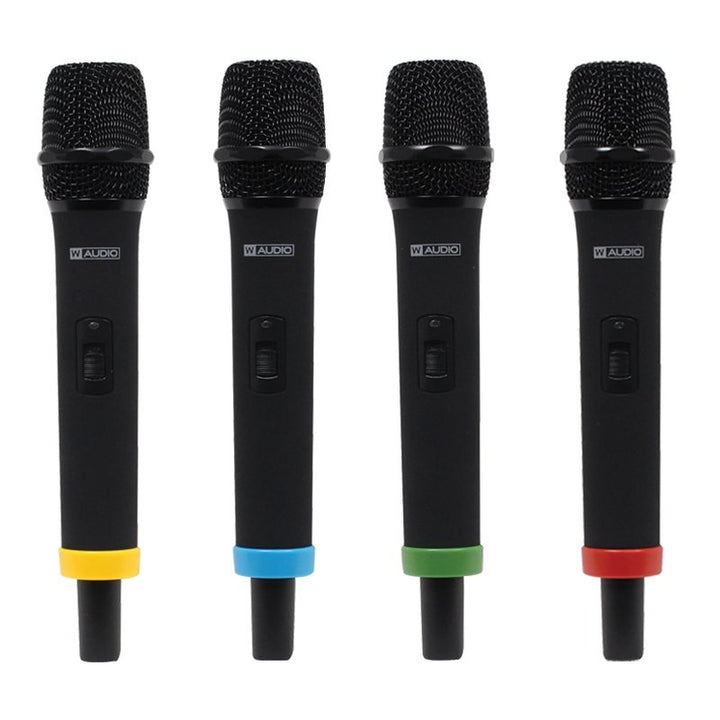 W Audio RM Quartet Handheld Radio Microphone System – Professional 4 - Channel Wireless System for Vocals & Presentations - Ev - Entz Music