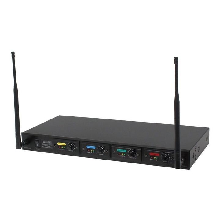 W Audio RM Quartet Handheld Radio Microphone System – Professional 4 - Channel Wireless System for Vocals & Presentations - Ev - Entz Music