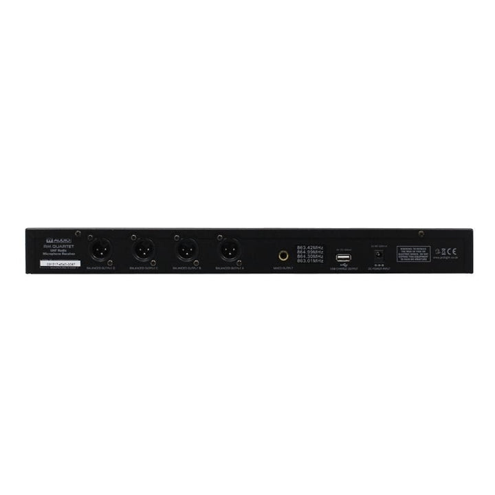W Audio RM Quartet Handheld Radio Microphone System – Professional 4 - Channel Wireless System for Vocals & Presentations - Ev - Entz Music