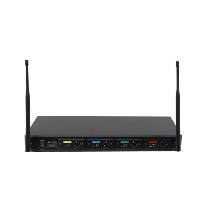 W Audio RM Quartet Handheld Radio Microphone System – Professional 4 - Channel Wireless System for Vocals & Presentations - Ev - Entz Music