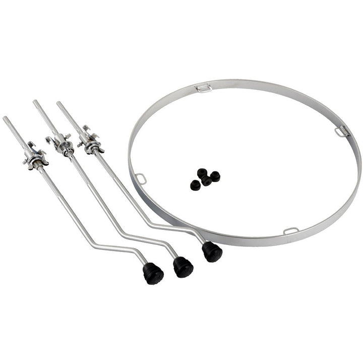 Worldmax 14″ 8 - Lug DSS Floor Tom Suspension Mount – Chrome with Legs Included (SKU: DSS - 1414C) - Ev - Entz Music