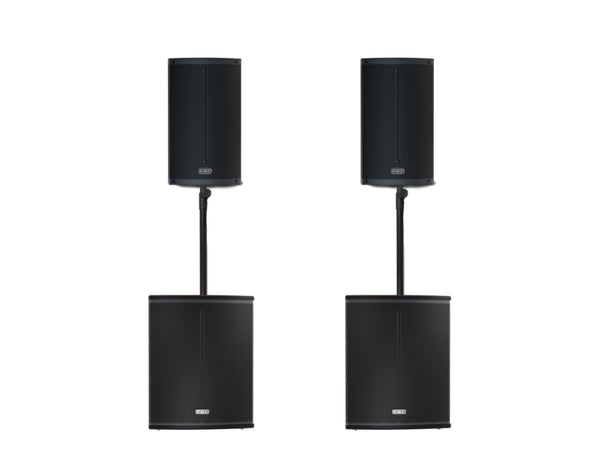 FBT X 3000 Package V2 - Active PA System with Dual Subs & Speakers