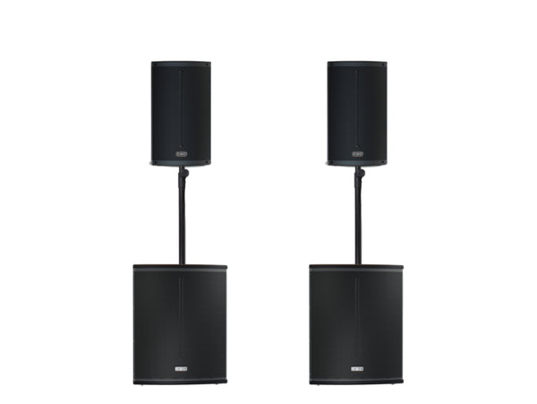 FBT X 2000 Package V2 - Active PA System with Dual Subs & Speakers