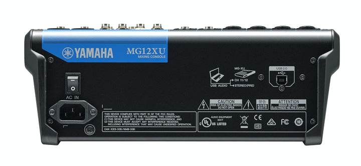 Yamaha MG12XU 12 - Channel USB Mixing Desk with FX - Ev - Entz Music