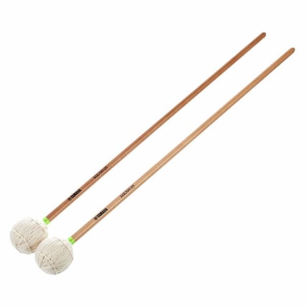 Yamaha MKAW - 05 Marimba Mallets - Keiko Abe Signature, Medium - Hard Yarn Head, Birch Shaft - Ev - Entz Music