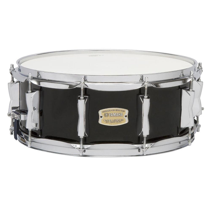 Yamaha Stage Custom Birch 14"x5.5" Snare Drum - Raven Black, 100% Birch Shell - Ev - Entz Music