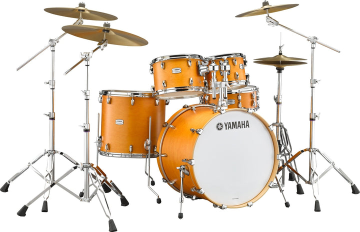 Yamaha Tour Custom Drum Shell Set - 20" Kick Drum, All - Maple Shells in Caramel Satin Finish - Ev - Entz Music